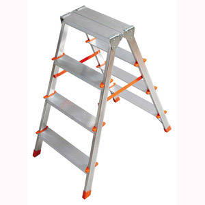 SCALA ALLUMINIO DOPPIA SALITA GRADINI 4