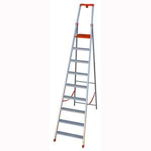 SCALA ALLUMINIO A FORBICE PROFESSIONALE GRADINI 9