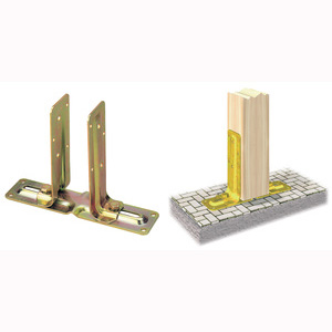 SUPPORTO ANCORAGGIO ACCIAIO TROPICALIZZATO mm. 70/140X65X205