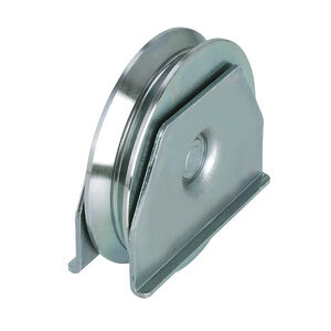 RUOTA X CANCELLO GOLA Y SUPPORTO APERTO 1 CUSCINETTO MM. 80