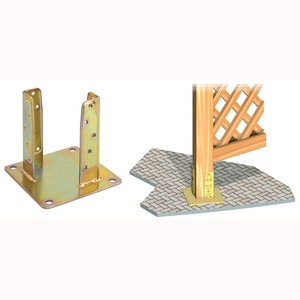 SUPPORTO ANCORAGGIO 4 FORI ACCIAIO TROPICALIZZATO ART.800 90X 90