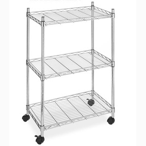 SCAFFALE "AMERICA" ACCIAIO 3 PIANI 35X60X83H