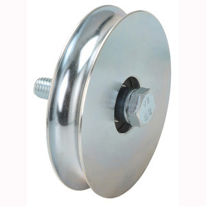 RUOTA X CANCELLO GOLA TONDA 20 C/BULLONE - 1 CUSCINETTO mm. 100